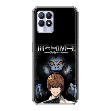 Силиконовый чехол на Realme 8i с принтом Death note Тетрадь смерти Силиконовый чехол на Realme 8i с принтом Death note Тетрадь смерти