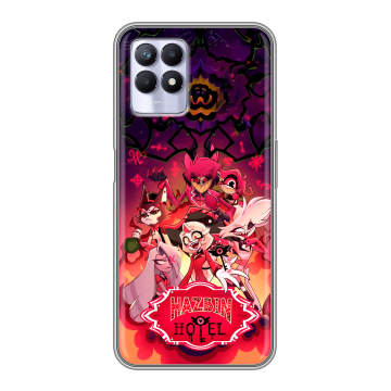 Силиконовый чехол на Realme 8i с принтом Hazbin Hotel Отель Хазбин Силиконовый чехол на Realme 8i с принтом Hazbin Hotel Отель Хазбин