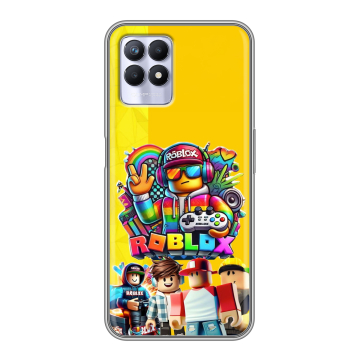 Силиконовый чехол на Realme 8i с принтом Roblox Роблокс Силиконовый чехол на Realme 8i с принтом Roblox Роблокс