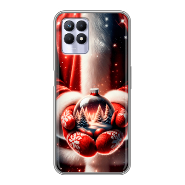 Силиконовый чехол на Realme 8i с принтом Новый год Силиконовый чехол на Realme 8i с принтом Новый год