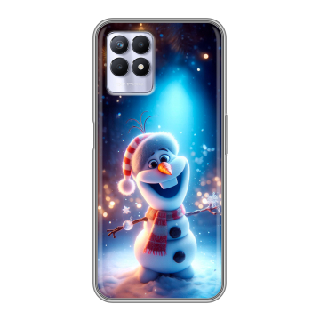 Силиконовый чехол на Realme 8i с принтом Новый год Силиконовый чехол на Realme 8i с принтом Новый год