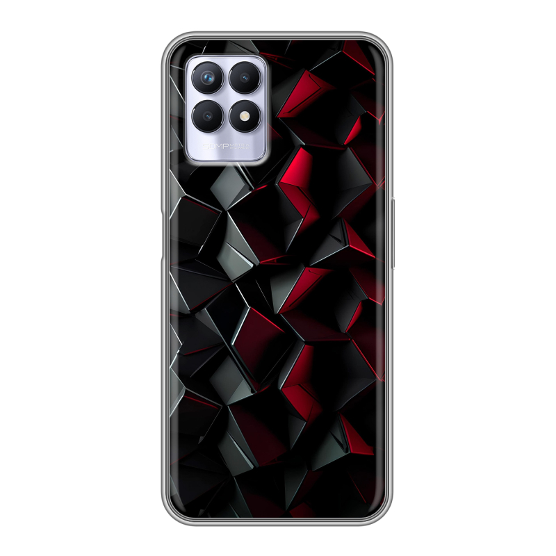 Силиконовый чехол на Realme 8i с принтом Абстракция Силиконовый чехол на Realme 8i с принтом Абстракция