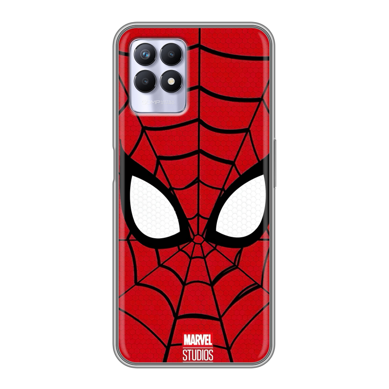 Силиконовый чехол на Realme 8i с принтом человек паук spiderman Силиконовый чехол на Realme 8i с принтом человек паук spiderman