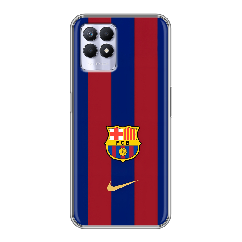 Силиконовый чехол на Realme 8i с принтом Барселона Barcelona Силиконовый чехол на Realme 8i с принтом Барселона Barcelona