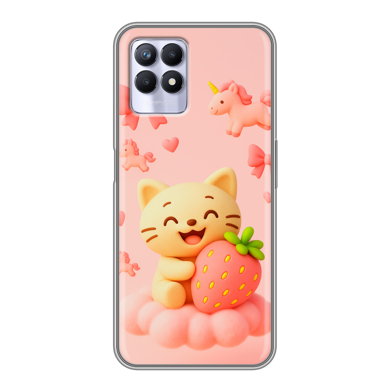 Силиконовый чехол на Realme 8i с принтом для девочек Силиконовый чехол на Realme 8i с принтом для девочек