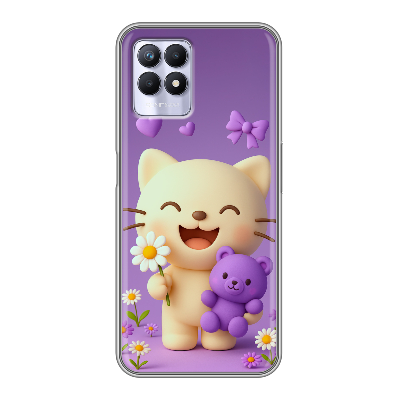 Силиконовый чехол на Realme 8i с принтом для девочек Силиконовый чехол на Realme 8i с принтом для девочек