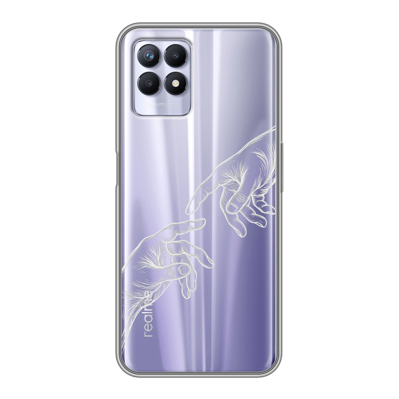 Силиконовый чехол на Realme 8i с принтом Сотворение мира Силиконовый чехол на Realme 8i с принтом Сотворение мира