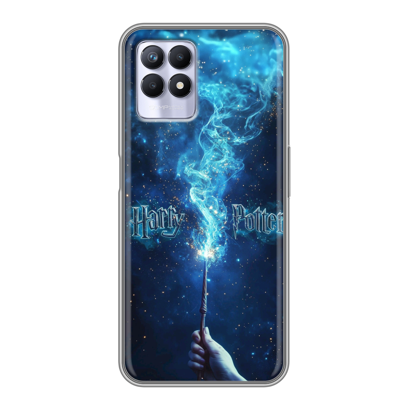 Силиконовый противоударный чехол на Realme 8i с принтом Harry Potter Гарри Поттер Силиконовый противоударный чехол на Realme 8i с принтом Harry Potter Гарри Поттер
