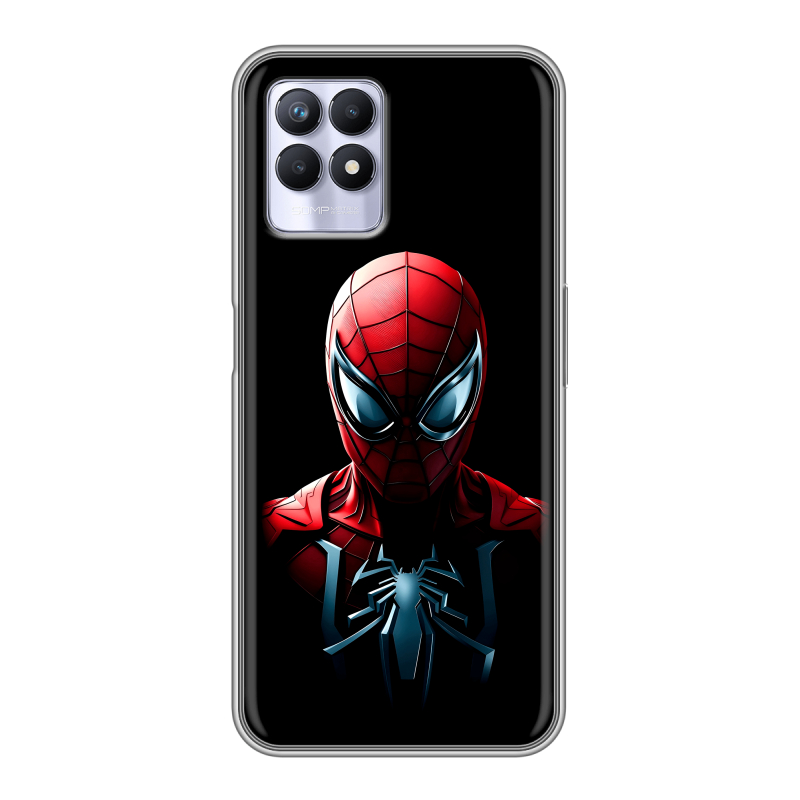 Силиконовый чехол на Realme 8i с принтом Spiderman Человек паук Силиконовый чехол на Realme 8i с принтом Spiderman Человек паук