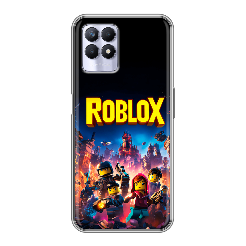 Силиконовый чехол на Realme 8i с принтом Roblox Роблокс Силиконовый чехол на Realme 8i с принтом Roblox Роблокс