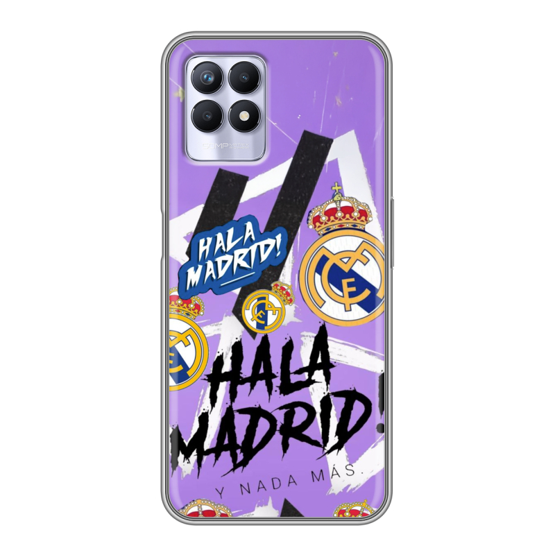 Силиконовый противоударный чехол на Realme 8i с принтом Real Madrid Реал Мадрид Силиконовый противоударный чехол на Realme 8i с принтом Real Madrid Реал Мадрид