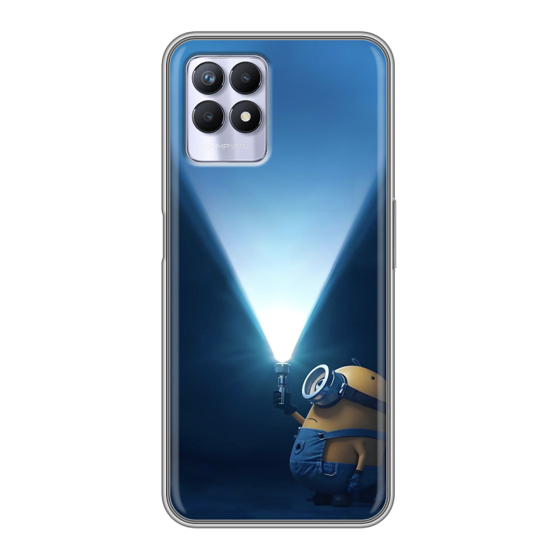 Силиконовый чехол на Realme 8i с принтом Миньоны Силиконовый чехол на Realme 8i с принтом Миньоны