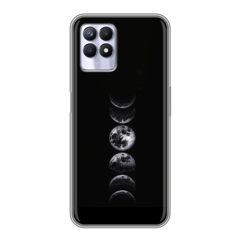 Силиконовый противоударный чехол на Realme 8i с принтом женский Силиконовый противоударный чехол на Realme 8i с принтом женский