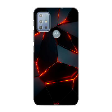 Силиконовый чехол на Motorola Moto G20 с принтом Яркие абстракции