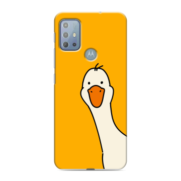 Силиконовый чехол на Motorola Moto G20 с принтом Утка