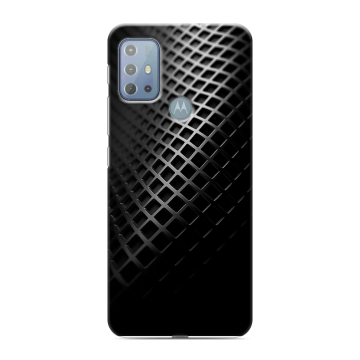 Силиконовый чехол на Motorola Moto G20 с принтом Текстура металла