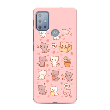 Силиконовый чехол на Motorola Moto G20 с принтом Hello Kitty Хелоу Кити