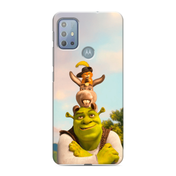 Силиконовый чехол на Motorola Moto G20 с принтом Шрек Shrek Силиконовый чехол на Motorola Moto G20 с принтом Шрек Shrek