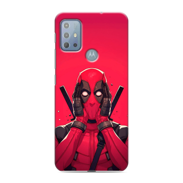 Силиконовый чехол на Motorola Moto G20 с принтом Дедпул Deadpool