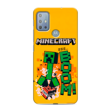 Силиконовый чехол на Motorola Moto G20 с принтом Майнкрафт Minecraft