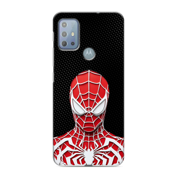 Силиконовый чехол на Motorola Moto G20 с принтом человек паук spiderman