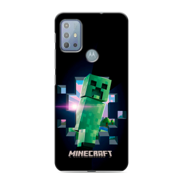 Силиконовый чехол на Motorola Moto G20 с принтом Майнкрафт Minecraft