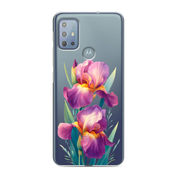 Силиконовый чехол на Motorola Moto G20 с принтом Цветы орхидеи Силиконовый чехол на Motorola Moto G20 с принтом Цветы орхидеи