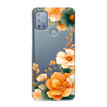 Силиконовый чехол на Motorola Moto G20 с принтом Цветы принт Силиконовый чехол на Motorola Moto G20 с принтом Цветы принт