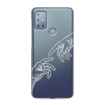 Силиконовый чехол на Motorola Moto G20 с принтом Сотворение мира Силиконовый чехол на Motorola Moto G20 с принтом Сотворение мира