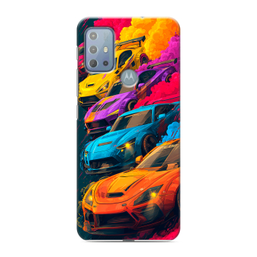 Силиконовый чехол на Motorola Moto G20 с принтом Тачки Силиконовый чехол на Motorola Moto G20 с принтом Тачки