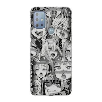 Силиконовый чехол на Motorola Moto G20 с принтом Ahegao Ахегао Аниме Силиконовый чехол на Motorola Moto G20 с принтом Ahegao Ахегао Аниме