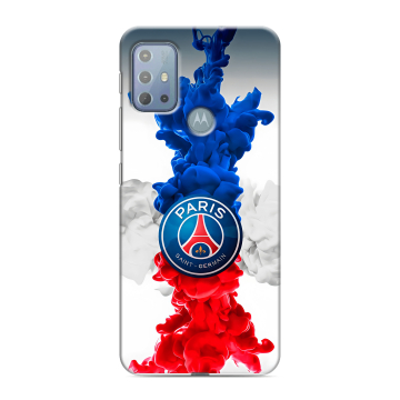 Силиконовый чехол на Motorola Moto G20 с принтом PSG ПСЖ Силиконовый чехол на Motorola Moto G20 с принтом PSG ПСЖ