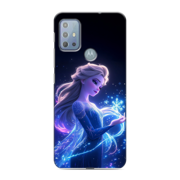 Силиконовый чехол на Motorola Moto G20 с принтом Холодное сердце Frozen