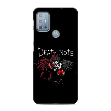 Силиконовый чехол на Motorola Moto G20 с принтом Death note Тетрадь смерти