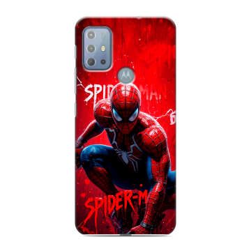 Силиконовый чехол на Motorola Moto G20 с принтом Spiderman Человек паук