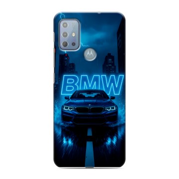 Силиконовый чехол на Motorola Moto G20 с принтом BMW БМВ