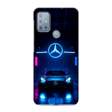 Силиконовый чехол на Motorola Moto G20 с принтом Mercedes Мерседес