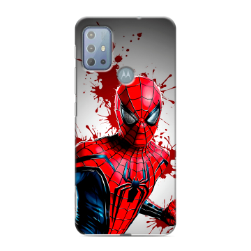 Силиконовый чехол на Motorola Moto G20 с принтом Spiderman Человек паук
