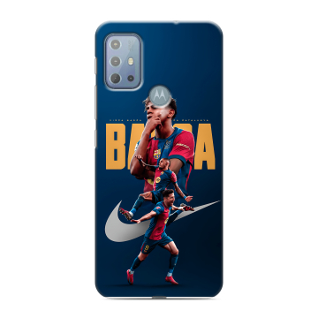 Силиконовый чехол на Motorola Moto G20 с принтом Барселона Barca Yamal 