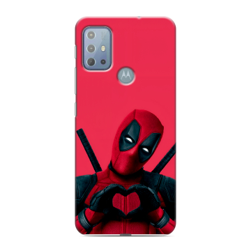 Силиконовый чехол на Motorola Moto G20 с принтом Дедпул Deadpool