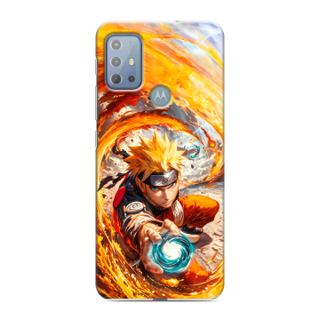 Силиконовый чехол на Motorola Moto G20 с принтом Аниме Наруто Naruto