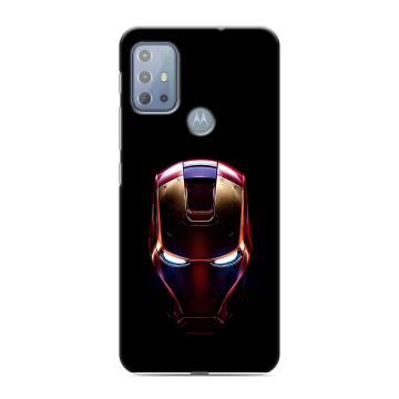 Силиконовый чехол на Motorola Moto G20 с принтом IronMan Железный человек