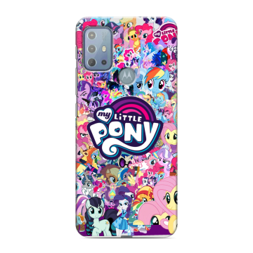 Силиконовый чехол на Motorola Moto G20 с принтом My little pony Дружба чудо