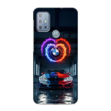Силиконовый чехол на Motorola Moto G20 с принтом BMW БМВ