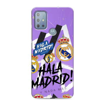 Силиконовый чехол на Motorola Moto G20 с принтом Real Madrid Реал Мадрид