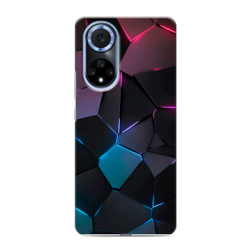 Силиконовый чехол на Huawei Nova 9 с принтом Геометрия неона Силиконовый чехол на Huawei Nova 9 с принтом Геометрия неона
