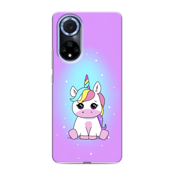 Силиконовый чехол на Huawei Nova 9 с принтом Единорог Силиконовый чехол на Huawei Nova 9 с принтом Единорог