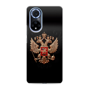 Силиконовый чехол на Huawei Nova 9 с принтом Герб России Силиконовый чехол на Huawei Nova 9 с принтом Герб России