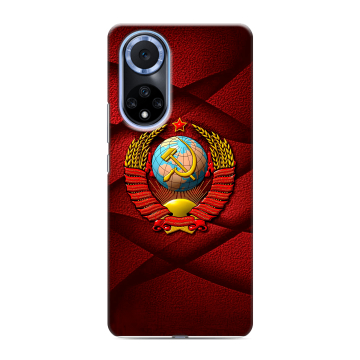 Силиконовый чехол на Huawei Nova 9 с принтом Герб СССР Силиконовый чехол на Huawei Nova 9 с принтом Герб СССР