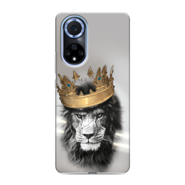 Силиконовый чехол на Huawei Nova 9 с принтом Лев с короной Силиконовый чехол на Huawei Nova 9 с принтом Лев с короной